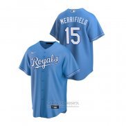 Camiseta Beisbol Hombre Kansas City Royals Whit Merrifield Replica Alterno Azul