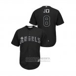 Camiseta Beisbol Hombre Los Angeles Angels Justin Upton 2019 Players Weekend Replica Negro