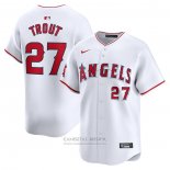 Camiseta Beisbol Hombre Los Angeles Angels Mike Trout Primera Limited Blanco