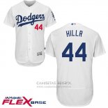 Camiseta Beisbol Hombre Los Angeles Dodgers 44 Rich Hill Blanco Flex Base