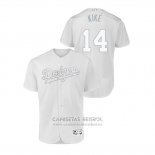 Camiseta Beisbol Hombre Los Angeles Dodgers Enrique Hernandez 2019 Players Weekend Autentico Blanco