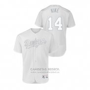 Camiseta Beisbol Hombre Los Angeles Dodgers Enrique Hernandez 2019 Players Weekend Autentico Blanco