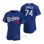 Camiseta Beisbol Hombre Los Angeles Dodgers Kenley Jansen Autentico 2020 Alterno Azul