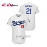 Camiseta Beisbol Hombre Los Angeles Dodgers Walker Buehler Flex Base Blanco