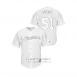 Camiseta Beisbol Hombre Milwaukee Brewers Freddy Peralta 2019 Players Weekend Replica Blanco