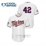 Camiseta Beisbol Hombre Minnesota Twins 2019 Jackie Robinson Day Cool Base Blanco