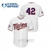 Camiseta Beisbol Hombre Minnesota Twins 2019 Jackie Robinson Day Cool Base Blanco