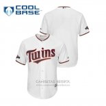 Camiseta Beisbol Hombre Minnesota Twins 2019 Postemporada Cool Base Blanco