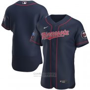 Camiseta Beisbol Hombre Minnesota Twins 60th Season Alterno Autentico Azul