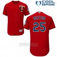 Camiseta Beisbol Hombre Minnesota Twins Byron Buxton Rojo Cool Base