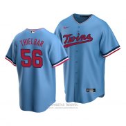 Camiseta Beisbol Hombre Minnesota Twins Caleb Thielbar Alterno Replica Azul