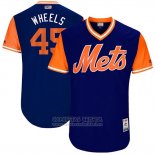 Camiseta Beisbol Hombre New York Mets 2017 Little League World Series Zack Wheeler Azul