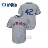 Camiseta Beisbol Hombre New York Mets 2019 Jackie Robinson Day Cool Base Gris