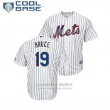 Camiseta Beisbol Hombre New York Mets Jay Bruce Cool Base Primera Blanco