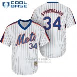 Camiseta Beisbol Hombre New York Mets Noah Syndergaard Blanco Cooperstown Cool Base