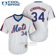 Camiseta Beisbol Hombre New York Mets Noah Syndergaard Blanco Cooperstown Cool Base
