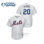 Camiseta Beisbol Hombre New York Mets Pete Alonso Cool Base Primera Blanco