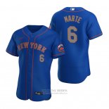 Camiseta Beisbol Hombre New York Mets Starling Marte Autentico Azul