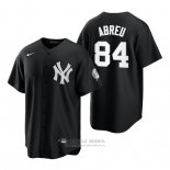Camiseta Beisbol Hombre New York Yankees Albert Abreu Replica 2021 Negro