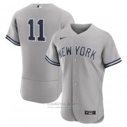 Camiseta Beisbol Hombre New York Yankees Anthony Volpe Autentico Gris