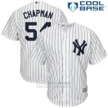 Camiseta Beisbol Hombre New York Yankees Aroldis Chapman Blanco Cool Base