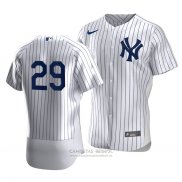 Camiseta Beisbol Hombre New York Yankees Gio Urshela Autentico Primera Blanco