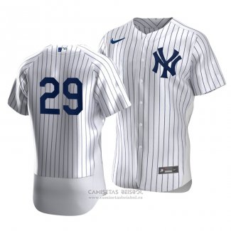 Camiseta Beisbol Hombre New York Yankees Gio Urshela Autentico Primera Blanco