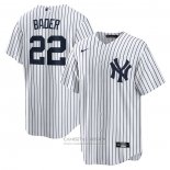 Camiseta Beisbol Hombre New York Yankees Harrison Bader Replica Blanco