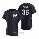 Camiseta Beisbol Hombre New York Yankees Jonathan Davis Autentico Alterno Azul
