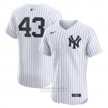 Camiseta Beisbol Hombre New York Yankees Jonathan Loaisiga Primera Elite Blanco