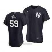 Camiseta Beisbol Hombre New York Yankees Luke Voit Alterno Autentico Azul