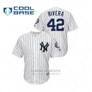 Camiseta Beisbol Hombre New York Yankees Mariano Rivera Cool Base 2019 Hall of Fame Induction Blanco