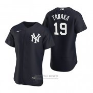 Camiseta Beisbol Hombre New York Yankees Masahiro Tanaka Autentico 2020 Alterno Azul