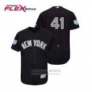 Camiseta Beisbol Hombre New York Yankees Miguel Andujar Flex Base Entrenamiento de Primavera Alterno 2019 Azul