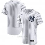 Camiseta Beisbol Hombre New York Yankees Primera Autentico Blanco
