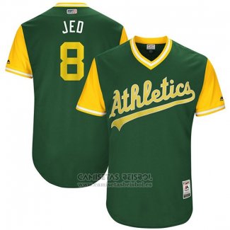 Camiseta Beisbol Hombre Oakland Athletics 2017 Little League World Series Jed Lowrie Verde