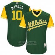 Camiseta Beisbol Hombre Oakland Athletics 2017 Little League World Series Marcus Semien Verde