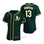 Camiseta Beisbol Hombre Oakland Athletics Luis Barrera Autentico Alterno Verde