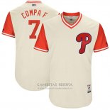 Camiseta Beisbol Hombre Philadelphia Phillies 2017 Little League World Series Maikel Franco Tan