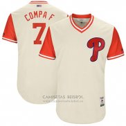 Camiseta Beisbol Hombre Philadelphia Phillies 2017 Little League World Series Maikel Franco Tan