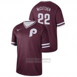 Camiseta Beisbol Hombre Philadelphia Phillies Andrew Mccutchen Cooperstown Collection Legend Granate