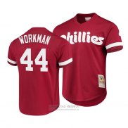 Camiseta Beisbol Hombre Philadelphia Phillies Brandon Workman Cooperstown Collection Rojo