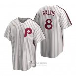 Camiseta Beisbol Hombre Philadelphia Phillies Freddy Galvis Cooperstown Collection Primera Blanco
