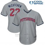 Camiseta Beisbol Hombre Pittsburgh Pirates 2017 Estrellas y Rayas Andrew Mccutchen Gris Cool Base