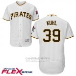 Camiseta Beisbol Hombre Pittsburgh Pirates Chad Kuhl Blanco Flex Base Autentico Collection