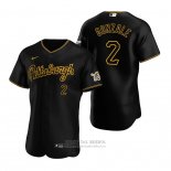 Camiseta Beisbol Hombre Pittsburgh Pirates Erik Gonzalez Autentico Alterno Negro