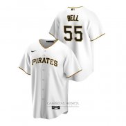 Camiseta Beisbol Hombre Pittsburgh Pirates Josh Bell Replica Primera Blanco