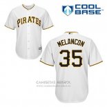 Camiseta Beisbol Hombre Pittsburgh Pirates Mark Melancon 35 Blanco Primera Cool Base