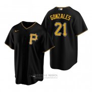 Camiseta Beisbol Hombre Pittsburgh Pirates Nick Gonzales Replica 2020 Negro