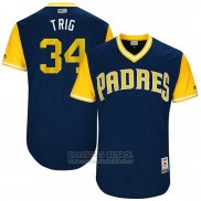 Camiseta Beisbol Hombre San Diego Padres 2017 Little League World Series Craig Stammen Azul